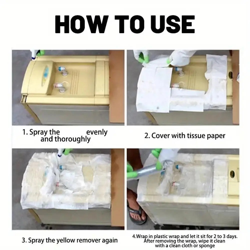 1/3/5Pcs Plastic Remove Yellow Cleaning Agent House Air Conditioner Washing Machine Renovation Cleaning Supply Home Supplies