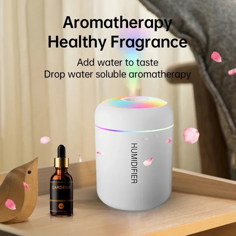 Car Mini Air Humidifier 180ML USB Electric Aroma Diffuser Essential Oil Purifier Aromatherapy Mist Maker Lights For Home Bedroom