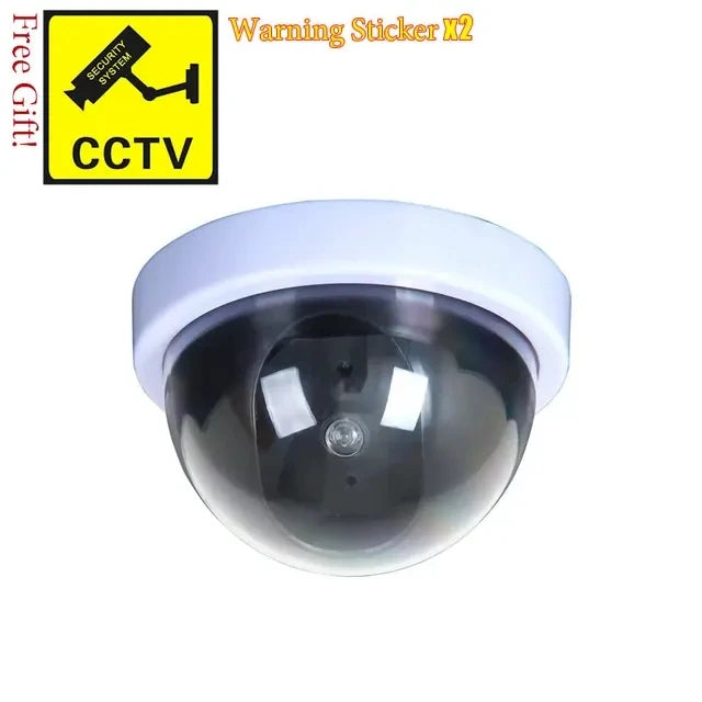Creative Flashing Led Fake Camera Black Plastic Dome CCTV Dummy Camera Surveillance Security System Power Via AA Battery