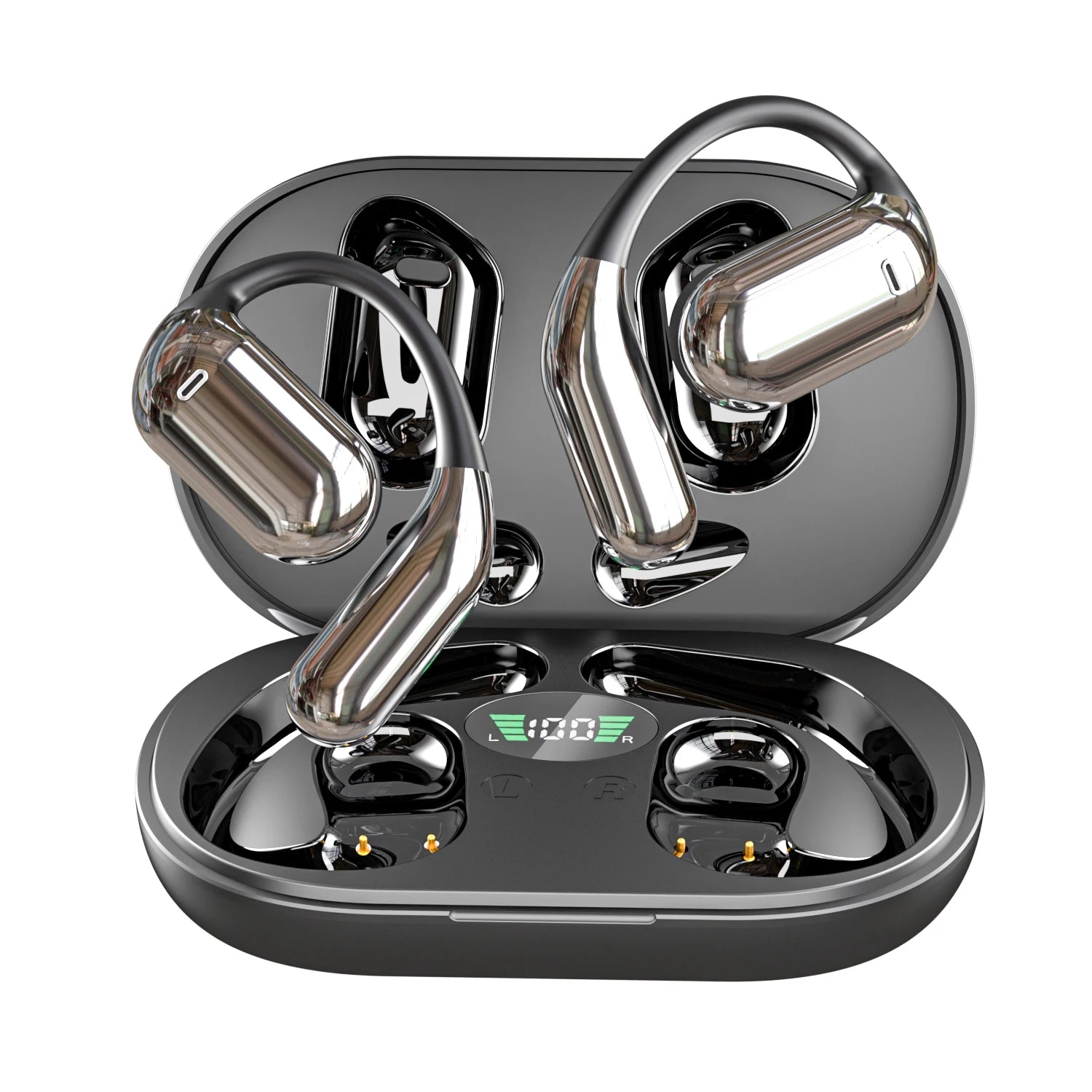 Q16 Ai Translator Earbuds Real-Time 144 Languages & Accents, Ows 3-in-1 Open Ear Wireless Bluetooth Earbuds with Charging Case