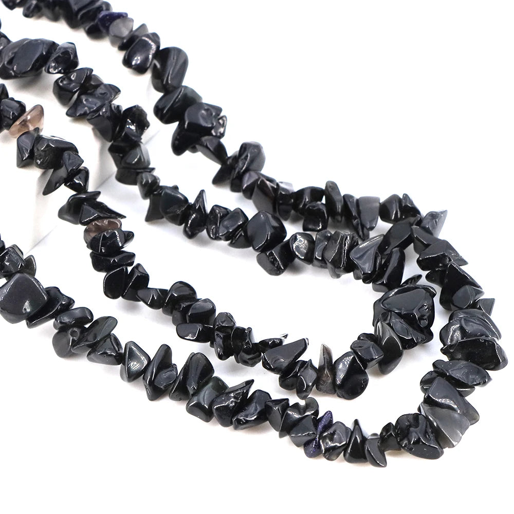 3-5mm/5-8mm Natural Garnet Amethyst Aquamarine Beads Irregular Freeform Chip Gravel Shape Stone Bead DIY Jewelry Making Bracelet