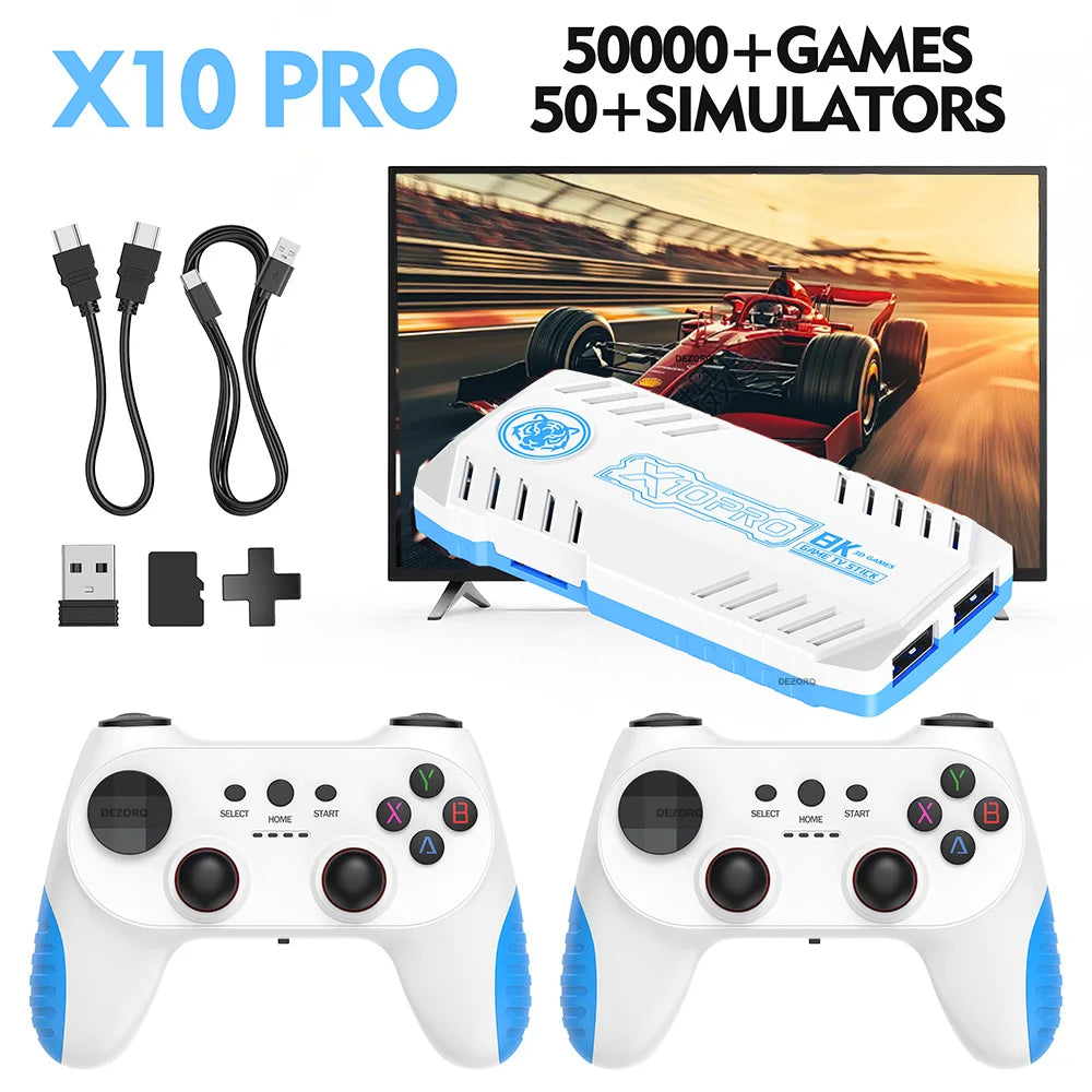 X10 Pro Retro Gaming Console 128G Game Stick Built In 50000 Retro Games 40+ Emulators S905 x 3 TV Video Game Consola