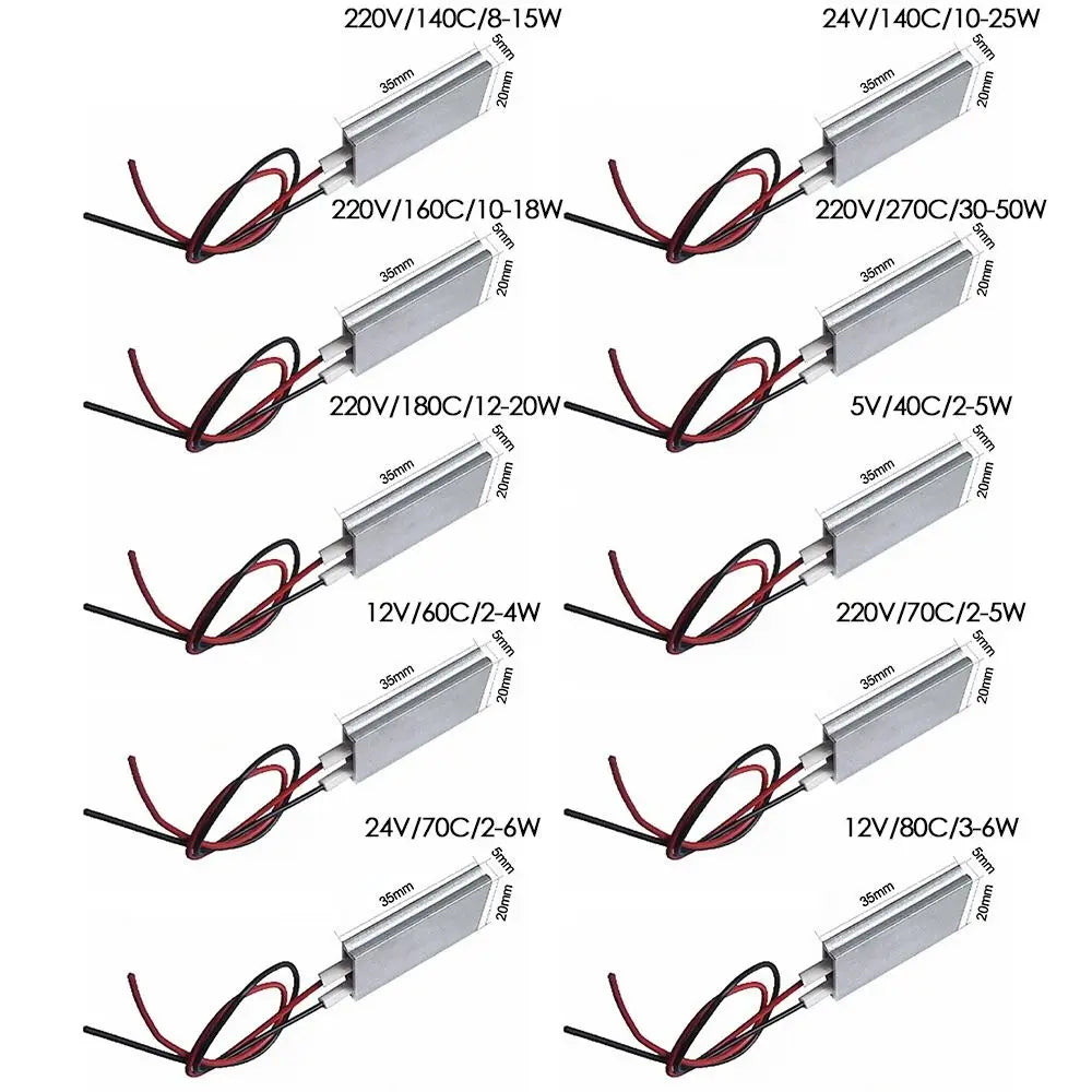 Tools 5-220V 40-270 Degrees Curlers Heater Celsius PTC Heaters Hair Dryer Accessories Heating Element
