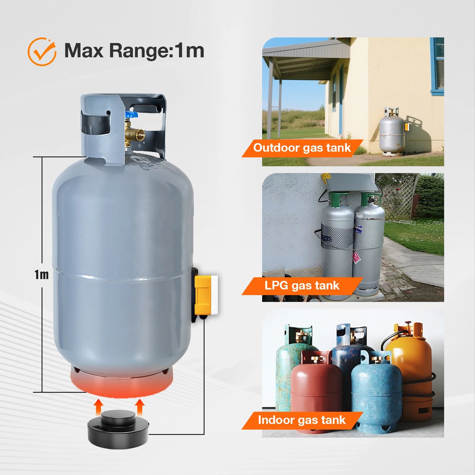 Moray ME204R Customized Gateway Mobile APP High Accuracy Propane Butane LPG Tank Level Monitor Measuring Instruments
