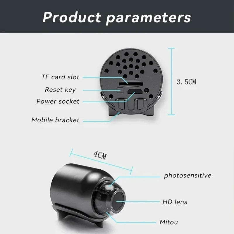 1080P HD Mini X5 Smart Camera Wireless Surveillance Security Video Cam Night Vision Motion Detect Camcorder Cam Smart Home New