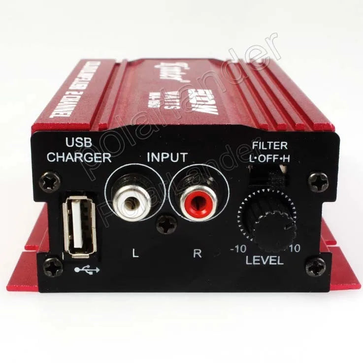 Car Amplifier 2 Channel Output MA150 500W HiFi Digital 12V Stereo Audio CD DVD MP3 USB Power Amplifier for Motorcycle &Car