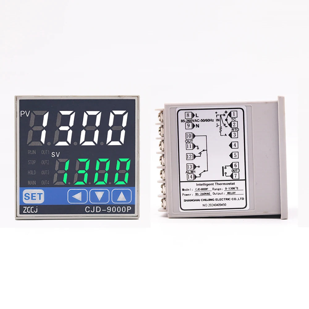 Digital programmable temperature curve thermostat Temperature and timer 2 in 1 ramp soak pid temperature controller