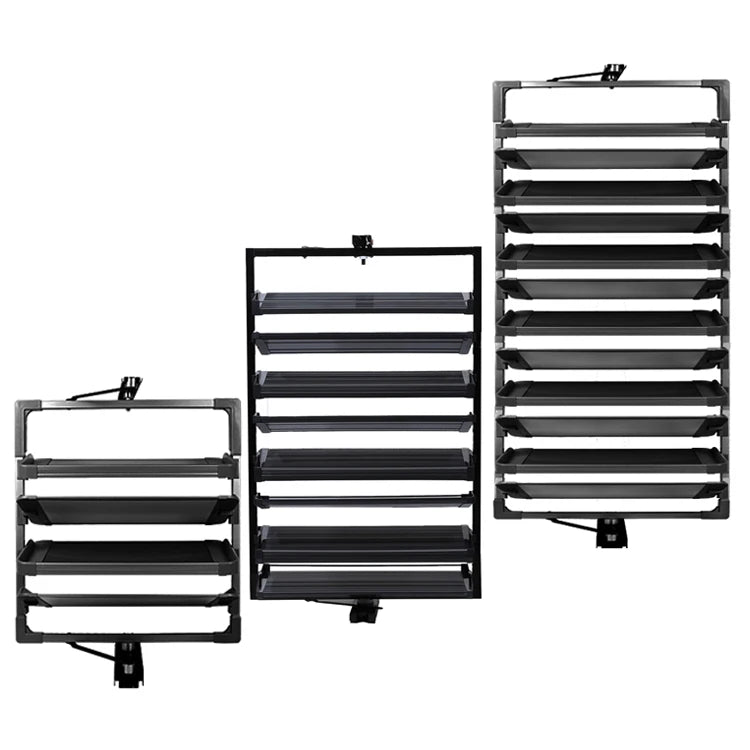 360 Degrees Rotating Modern Extendable Metal Multifunctional Telescopic Multi-layer Revolving Shoe Rack Wardrobe Closet