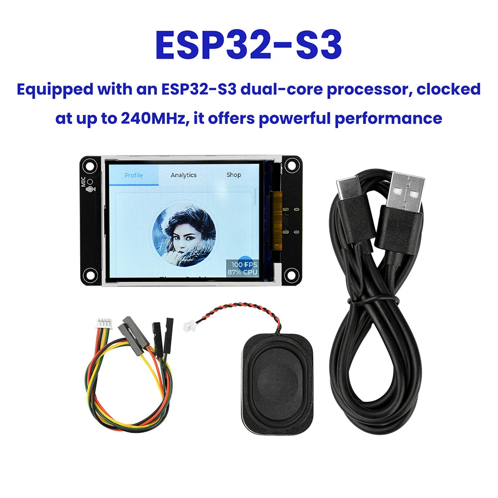 ESP32-S3 ESP32 S3 2.8-inch TFT Module Touch Screen Development Board With WiFi Bluetooth Smart AI Display 240x320 IPS Screen