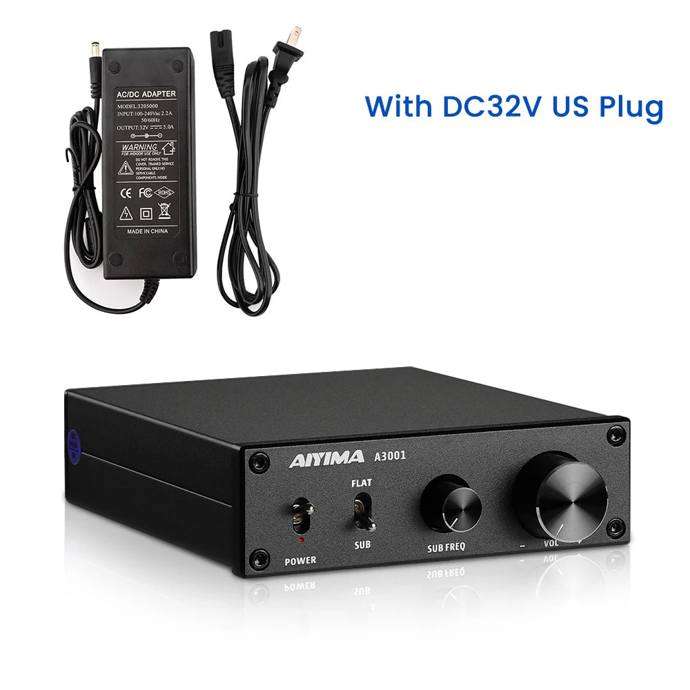 AIYIMA Audio A3001 TPA3255 300W Subwoofer Amplifier HIFI Mono Power Class D Digital AMP for Passive Speaker Home Theater DIY