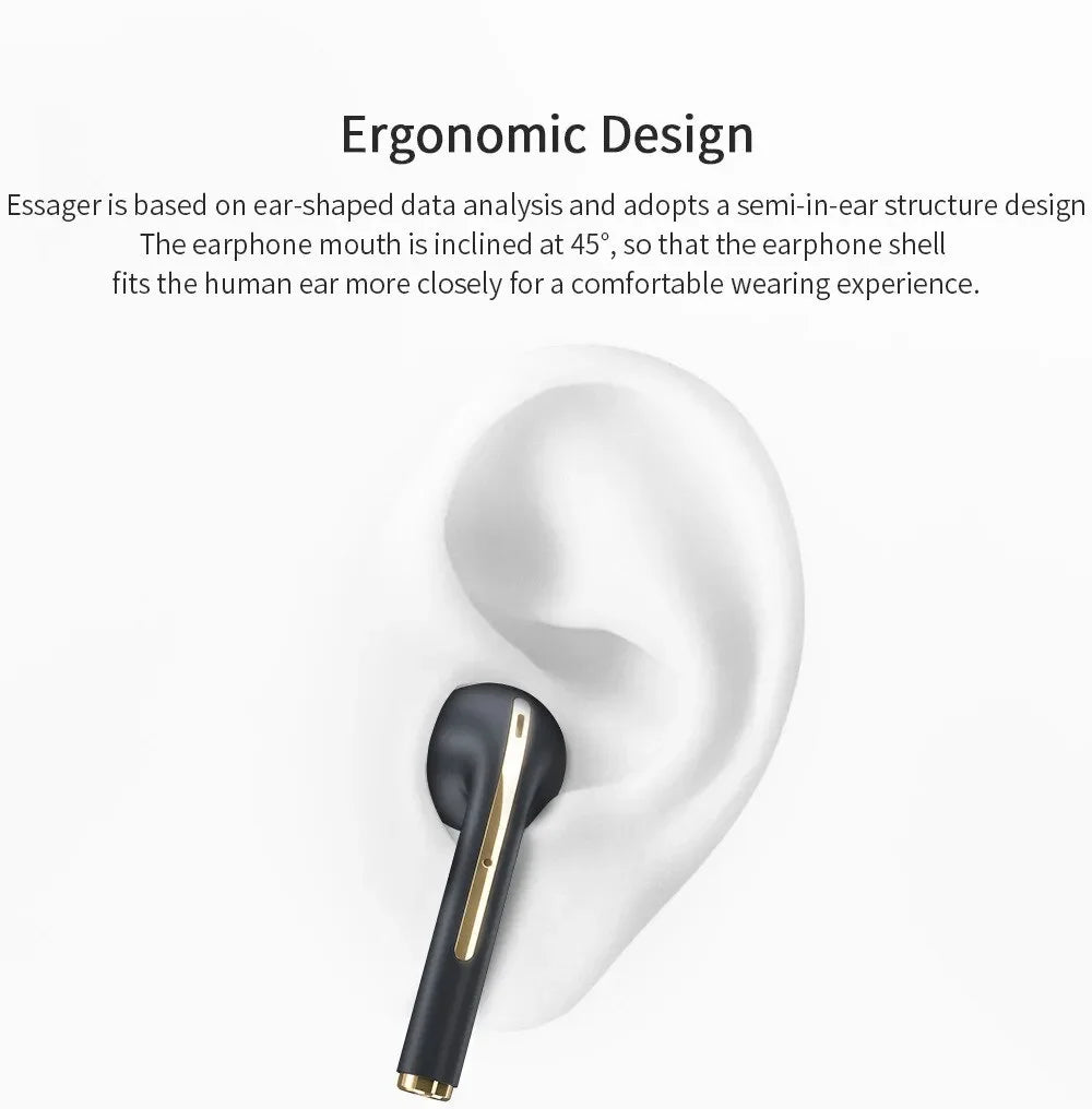 SONY J18 Wireless Bluetooth Earphones HiFI In Ear Stereo Soundtrack Microphone Waterproof Touch Noise Reduction Earphones