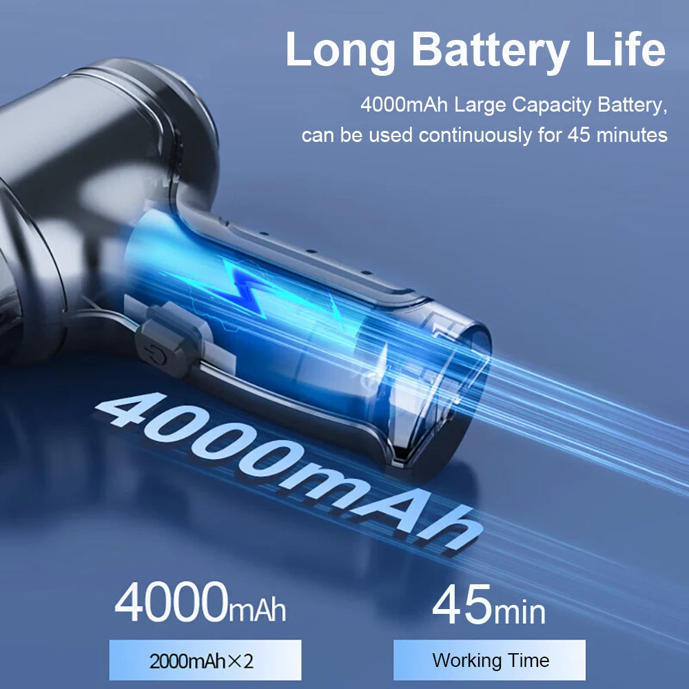 Car Vacuum Cleaner 95000PA Strong Suction Vacuum Cleaner for Car Home Portable Handheld Auto Vacuum Cleaner Powerful Blower