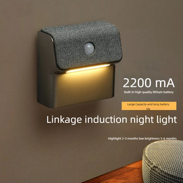 Smart Motion Sensor Wall Light - 2200Mah Usb-C Fast Charging, 3 Adjustable Brightness Levels, Multi-Device Connection, Suitable for Indoor/Outdoor Security Lighting