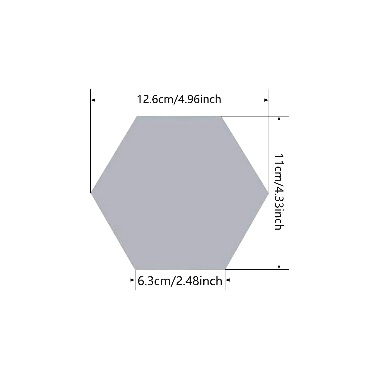 5-20pcs Hexagon Mirror Wall Tiles, Self-Adhesive Peel & Stick Decor for Living Room TV Background, Bedroom, Bathroom