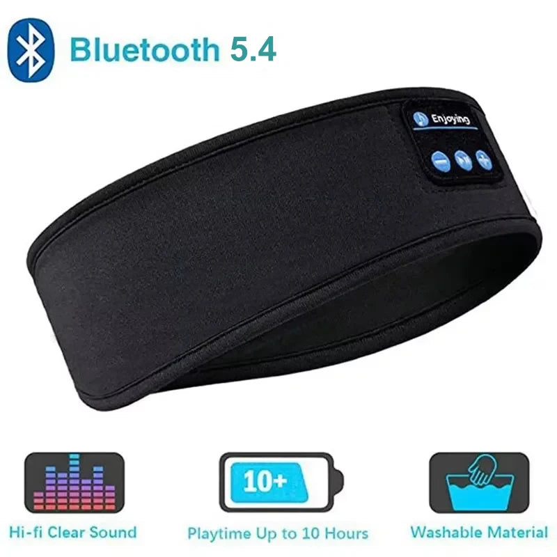 Bluetooth 5.4 Sleeping Headphones Wireless Earphone Music Eye Mask Sleep Sports Headband Outdoor Running Yoga Headband Headset