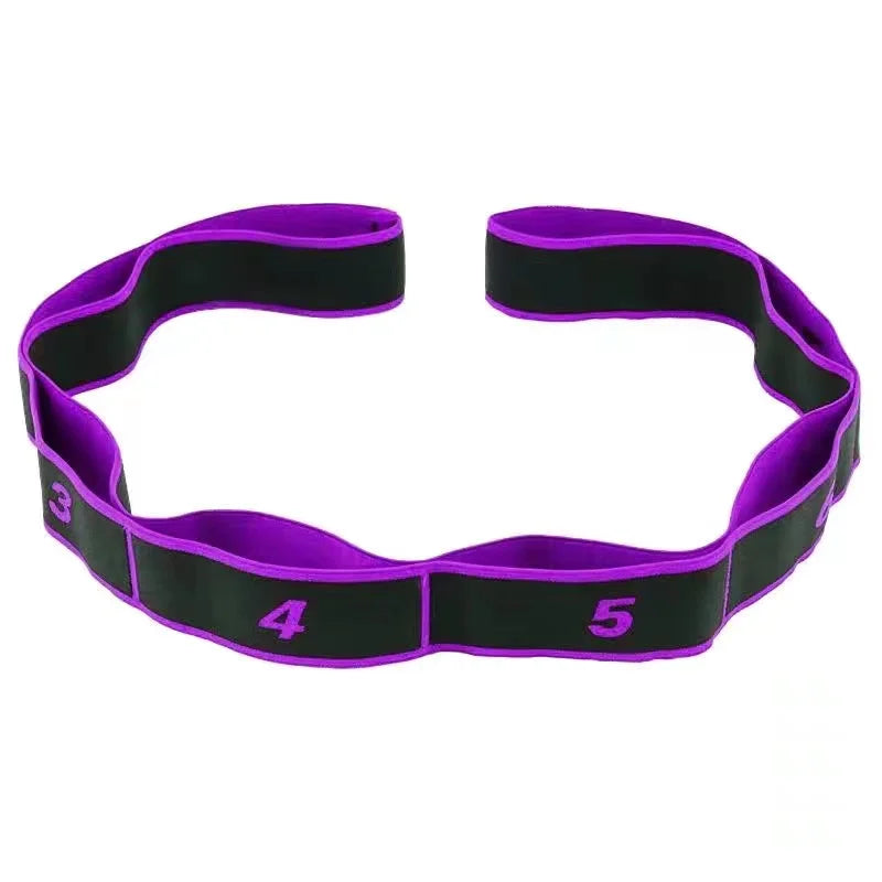 Yoga Stretch Resistance Bands Adult High Elasticity Multi-Segment Belt Yoga Assisted Stretching Belt Yoga Fitness Products