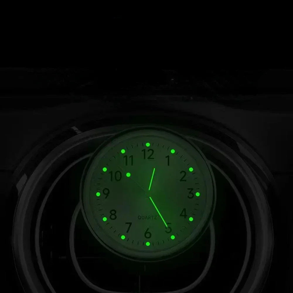Car Clock Luminous Automobiles Internal Stick-On Mini Digital Watch Mechanics Quartz Clocks Auto Ornament Car Accessories Gifts
