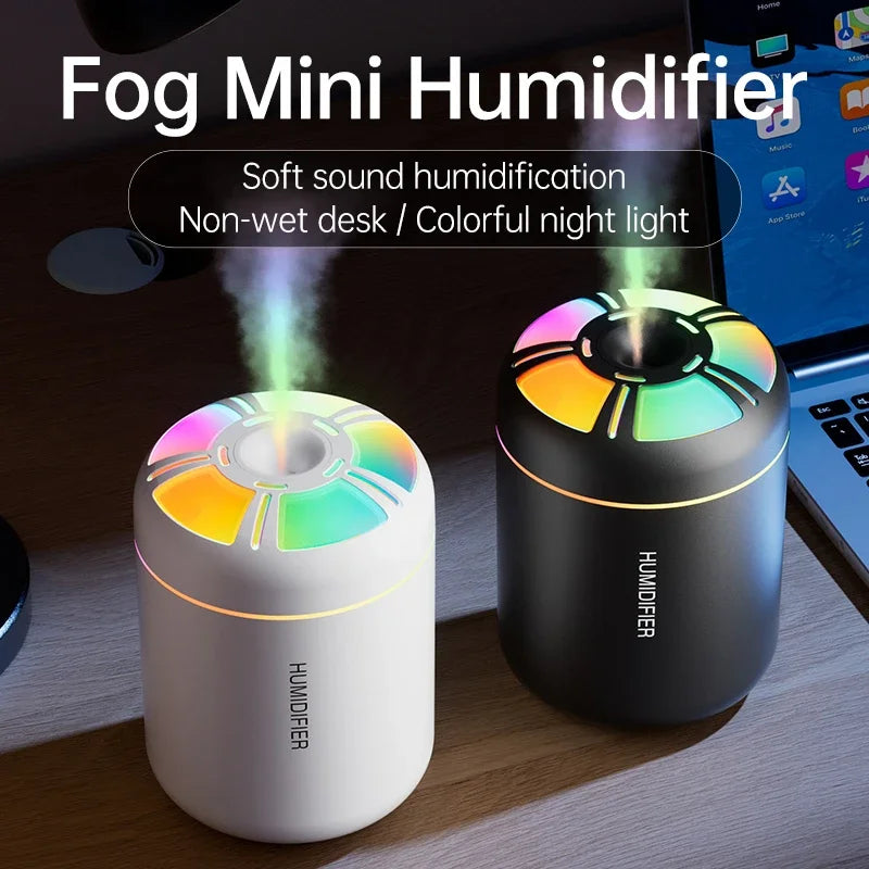180ML Mini Air Humidifier USB Electric Aroma Diffuser Essential Oil Purifier Aromatherapy Mist Maker Lights For Car Home Bedroom