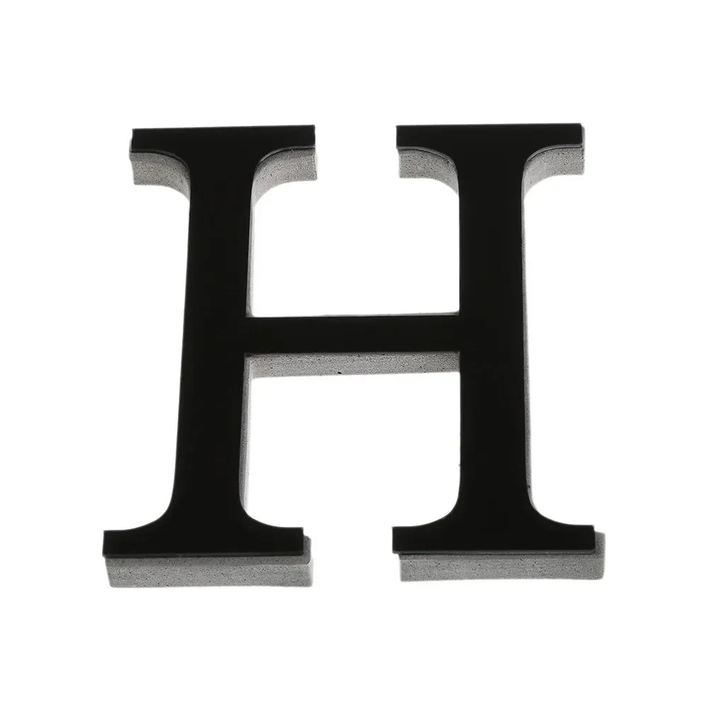 26 Letters Wall Sticker 3D DIY Mirror Acrylic Decals Home Decor Wall Art Mural for party wedding Christmas Retro Wall Art