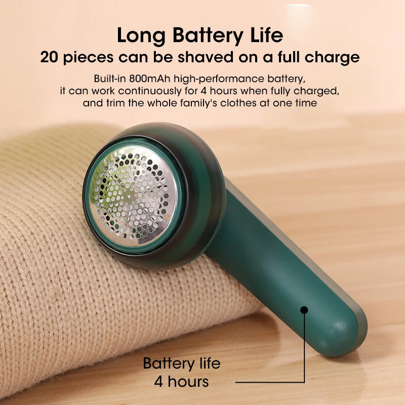 2025 Electric Lint Remover For Clothes Fuzz Pellet Sweater Fabric Hair Ball Trimmer Portable USB Charging Detachable Cleaning