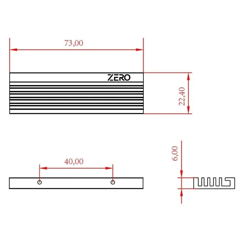 ID-COOLING M05 SSD Heatsink for M.2 2280 NVME Radiator Aluminum Alloy with Thermal Silicone Pad Efficient Cooling for PC