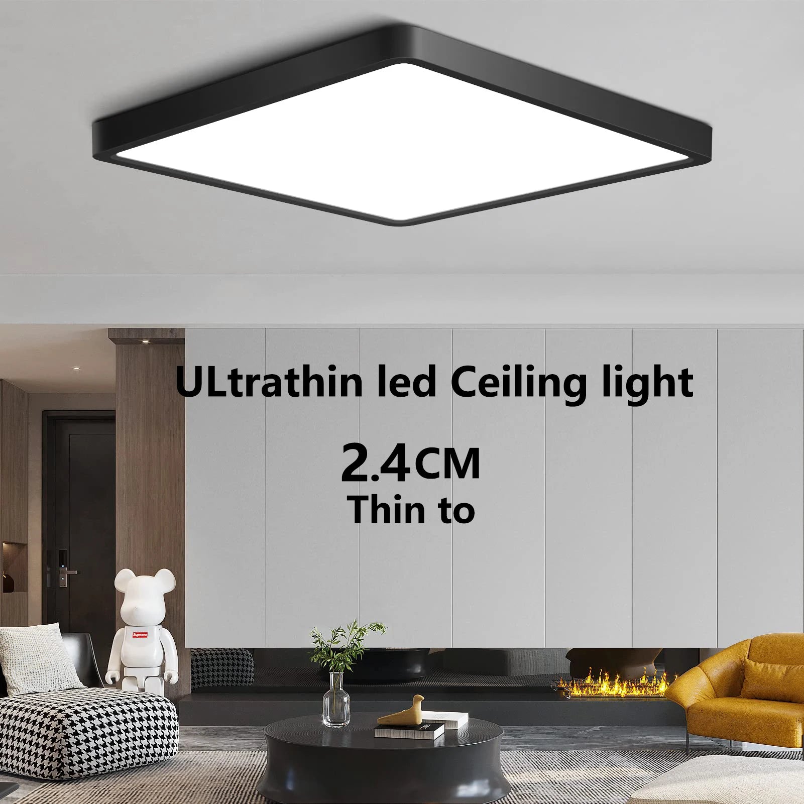 Modern LED Ceiling Light Smart Tuya App Alexa Voice Remote Control Panel Indoor Lamp For Home Bedroom Living Room Kitchen Lustre