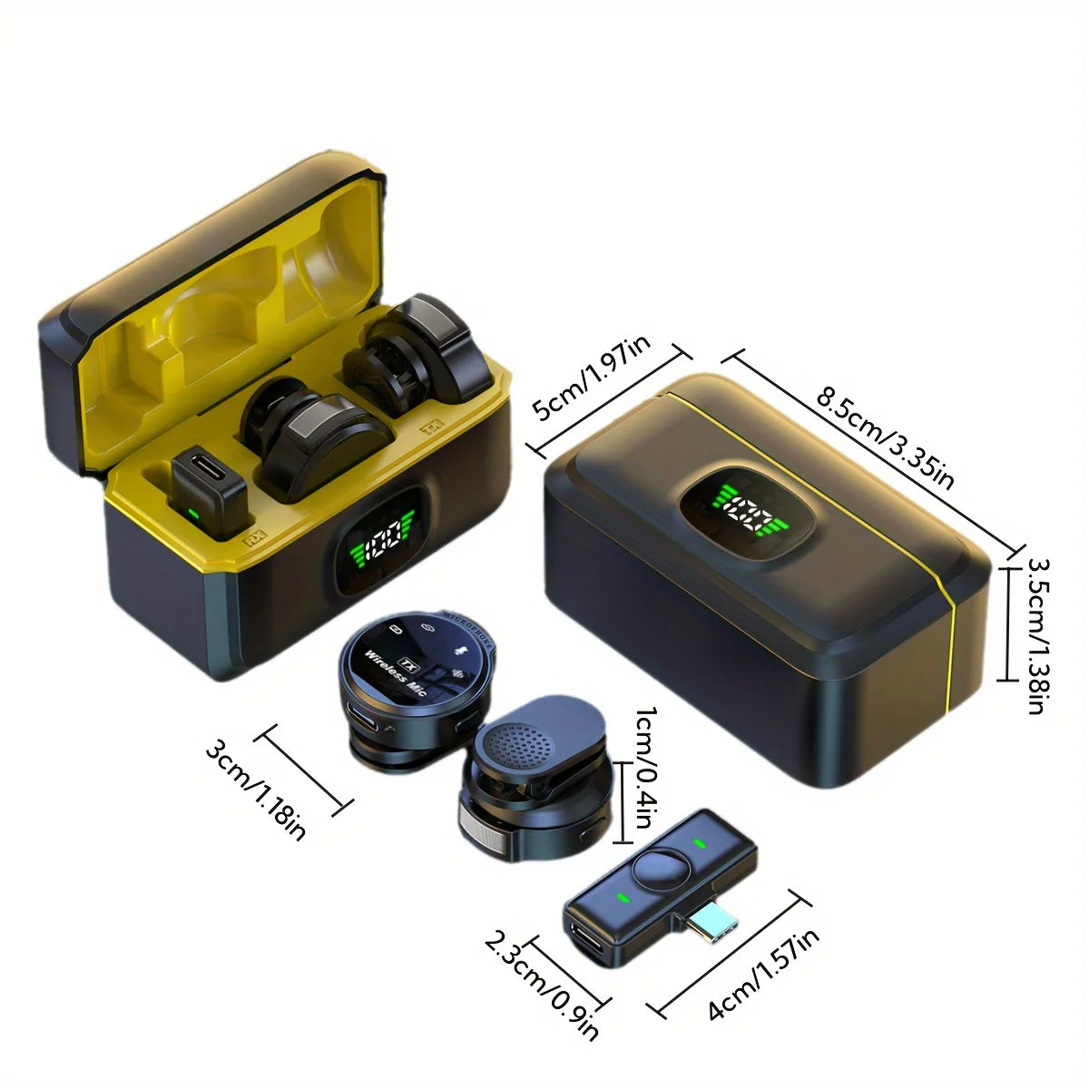 J6 Wireless Lavalier Mics Plug & Play Lapel Miccrophone for Seamless Video Recording, Vlogging, Live Streaming & Interviews