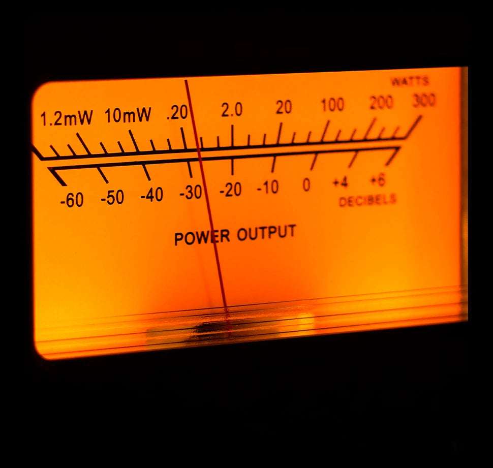 Fosi Audio LC30 Amplifier Speaker Switcher 2-in-2 Out Dual Analog VU Meter Audio Switcher Box with DB Panel Display with Remote