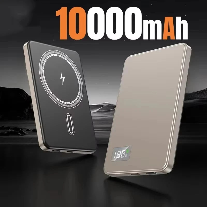500000mAh Magnetic Power Bank  Fast Charging  Portable Wireless PD22.5W Fast Charging External Battery for Magsafe for iPhone