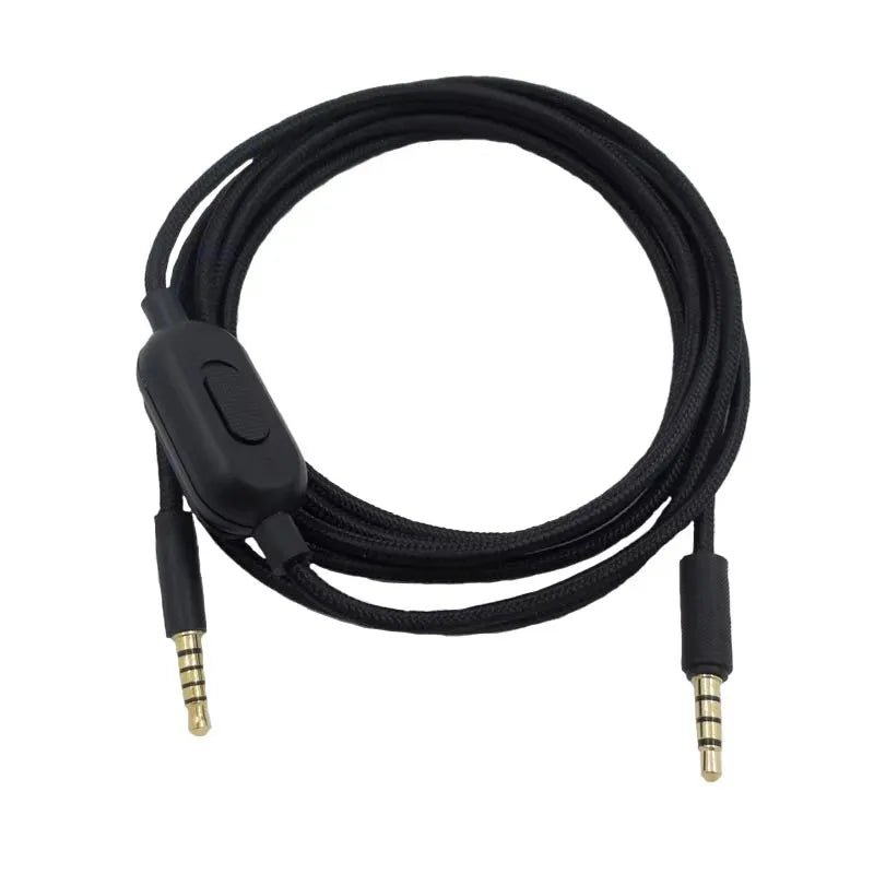 Gaming Headset Cable Woven Earphone Cord with Volume Control and Mute Switch for Logitech G Pro G Pro X G433 G233 new