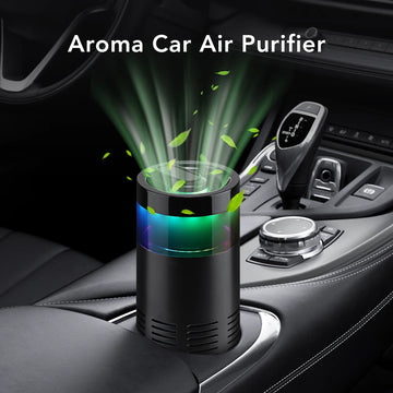 Mini Car Air Purifier Eliminate Pet/Smoke Odor Purification Ionizer Gift Aroma Stick Negative Ion Air Freshener  Ambient Light