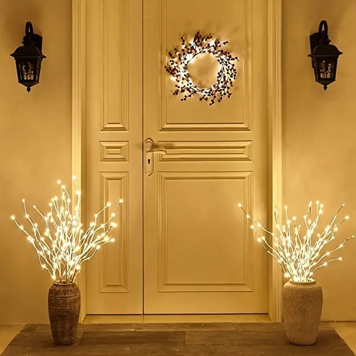 LED Fairy Light Birch Branch Light Festive Lights Battery Operated For Christmas Party Wedding Decoration Twig Outdoor Lights