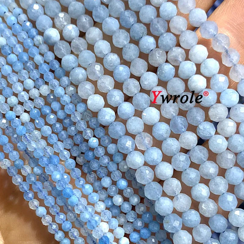 Natural Red Garnet Stone Beads 2 3 4mm Faceted Loose Round Gemstone For Jewelry Making DIY Bracelet Earrings Accessories 15''