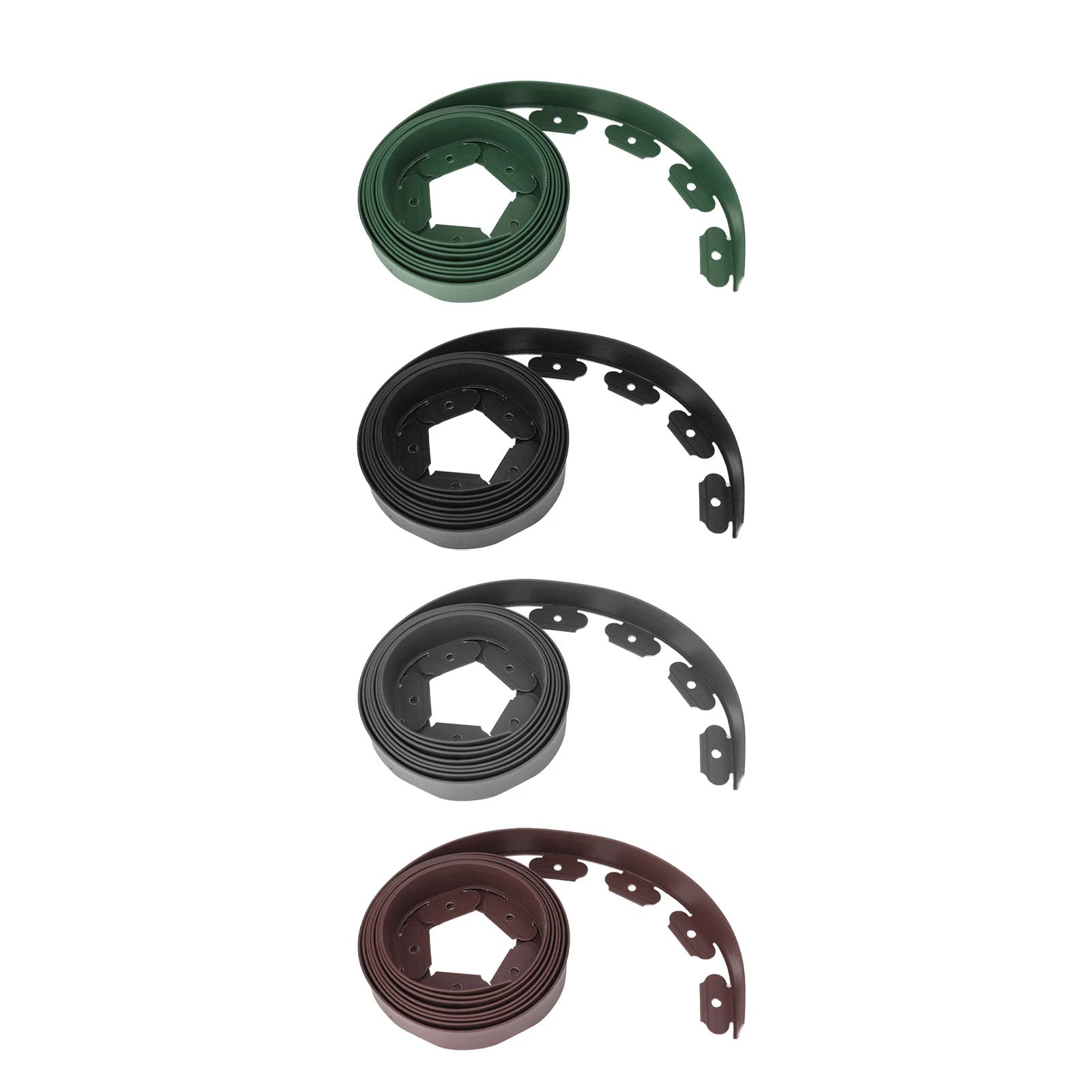 Landscape Edging Kit Lawn Edging Include 15 Spikes PE Garden Edging Border for Landscaping Flower Gardens Lawn