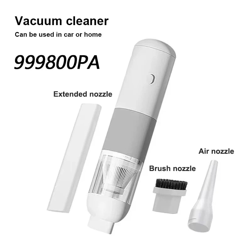 Powerful Car Vacuum Cleaner High Suction Mini Wireless Handheld Cyclonic Vacuum Dust Catcher Home Car Wet Dry Rechargeable