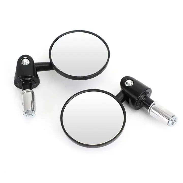 Motorcycle Handlebar Rearview Mirror Handlebar Extended Rear View Mirror Small Mirror Blind Spot Wide View Safety Turning Mirror