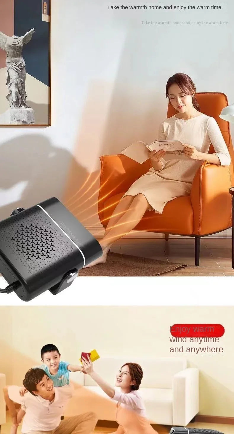 Car Heater Fan 12V/24V Car Heater Electric Cooling Heating Auto Windshield Defroster Defogging Demister Car Anti-Fog Heater
