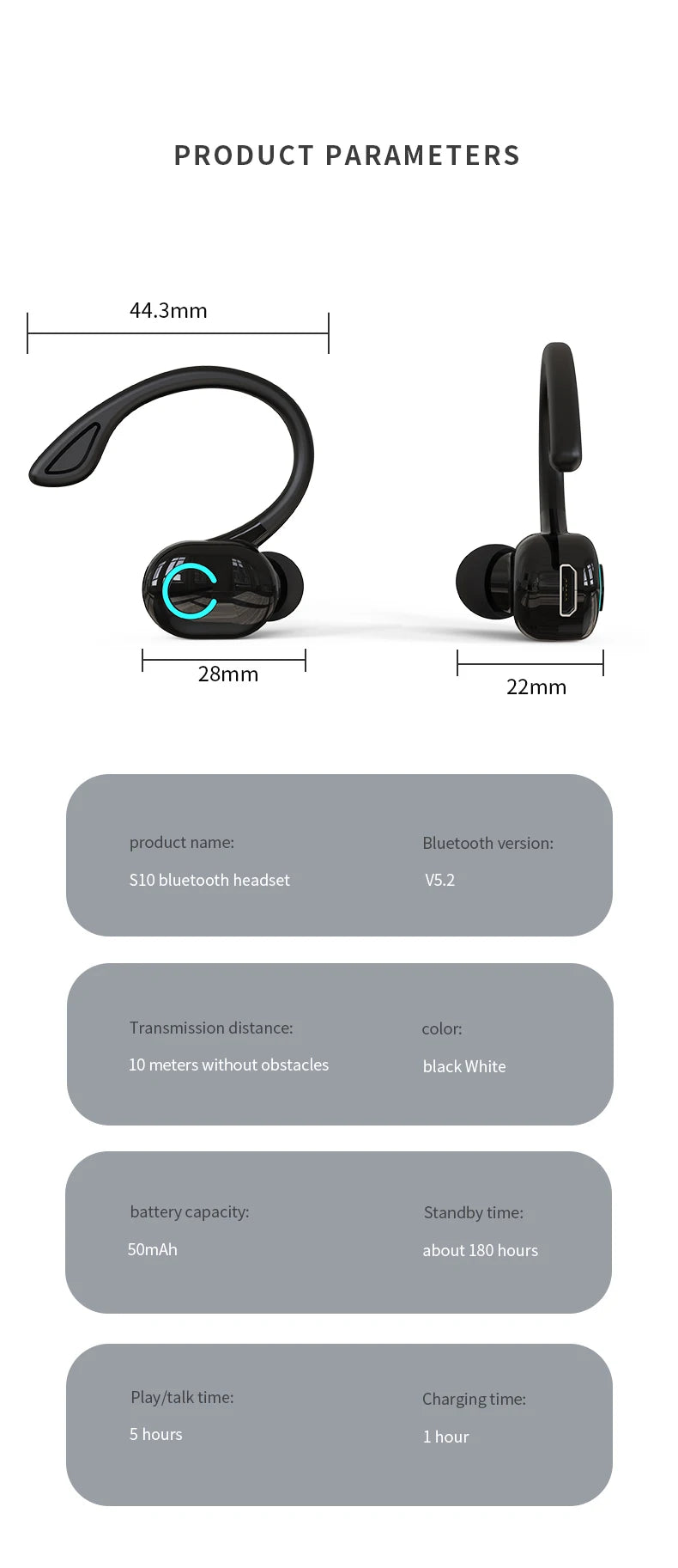 TWS Bluetooth 5.2 Earphones Wireless Headphones Mini Earphones Handsfree Waterproof Sport Music Headset Earbuds with Micphone