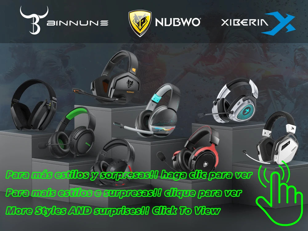 NUBWO G06 Wireless Gaming Headset with Microphone for PS5, PS4, PC, Mobile, Switch, 2.4GHz Bluetooth 5.3 Dual Gaming Headphones
