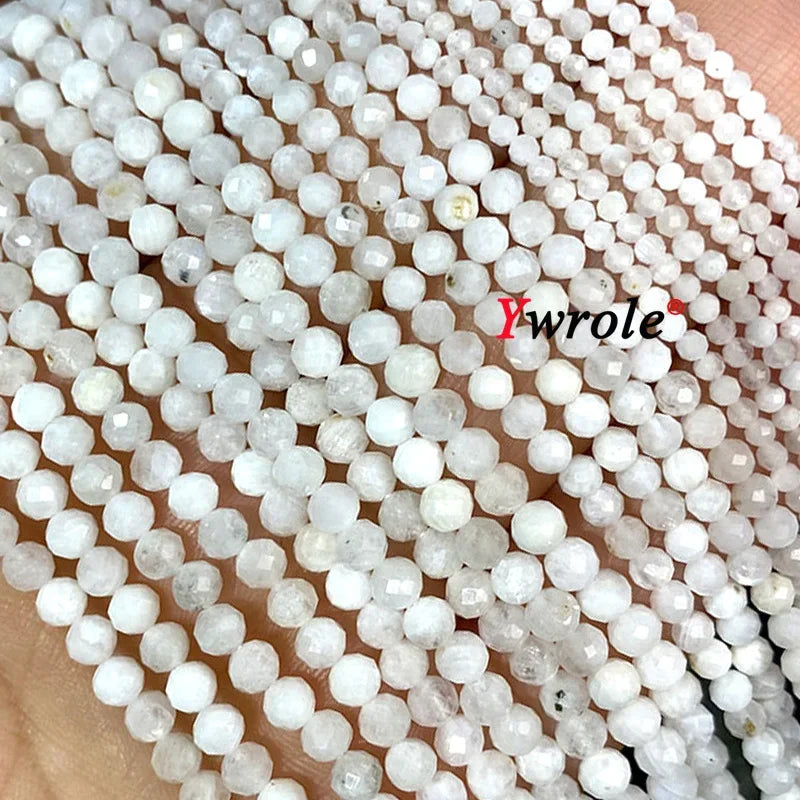 Natural Red Garnet Stone Beads 2 3 4mm Faceted Loose Round Gemstone For Jewelry Making DIY Bracelet Earrings Accessories 15''