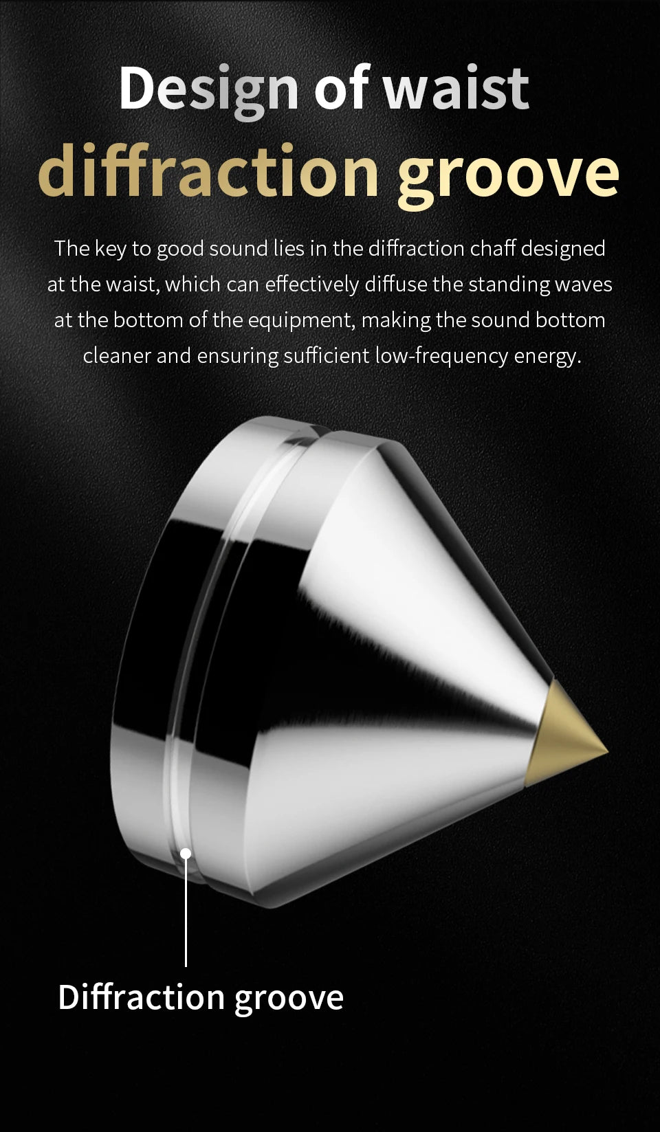 4Sets Speakers Stand Feet Foot Pad Aluminium Alloy Metal Spikes Cone Floor Foot Nail Speaker Noise Nial