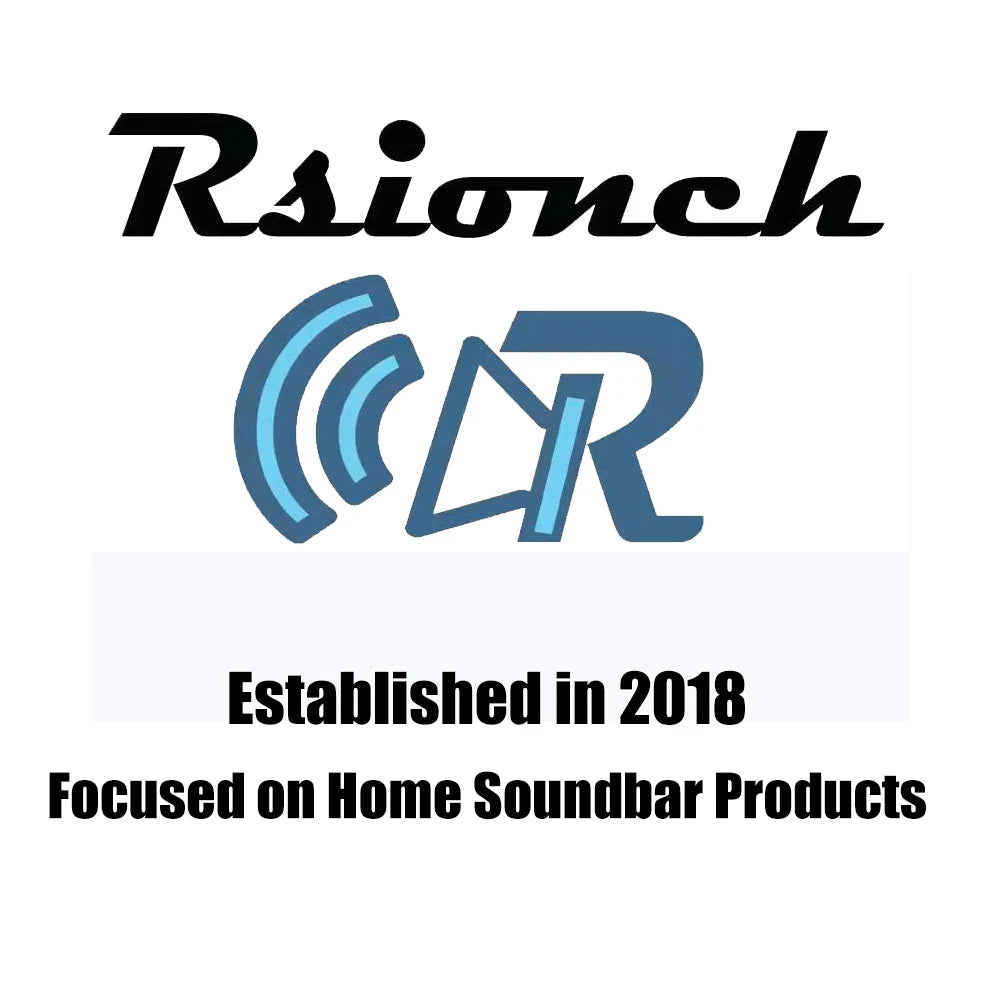 Rsionch Home Theater TV Speakers Wall-mount Speaker Wireless Soundbar FM Radio TV Optical Speaker for TVs Smartphone USB input