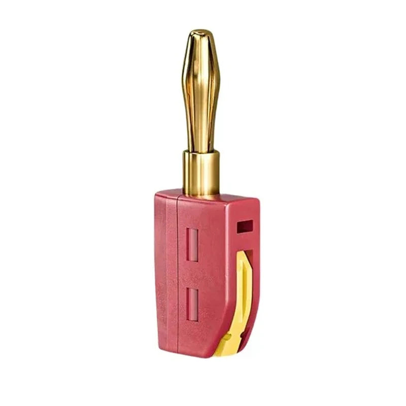4mm Banana Plug Speaker Connectors for Audio/Video Receiver Amplifiers Sound Systems Quick Connect Banana Plugs 32A Red&Black
