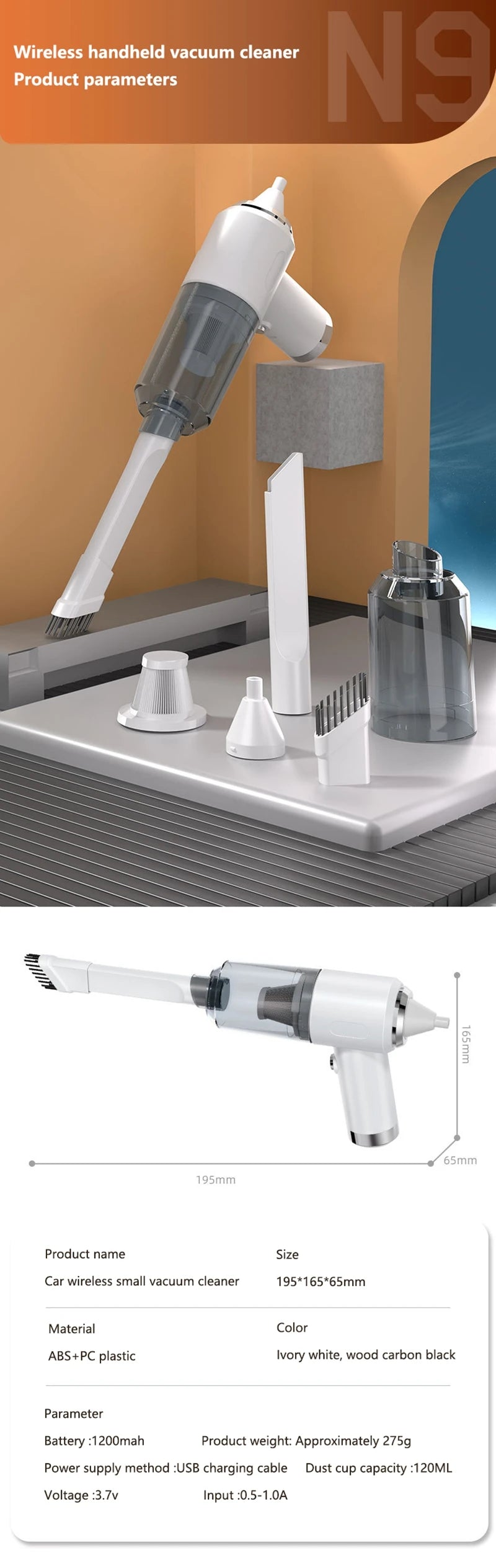 2900000PA Wireless Vacuum Cleaner Convenient Blowing And Suction Integrated Handheld Car Mounted Household Dust Collector 2026