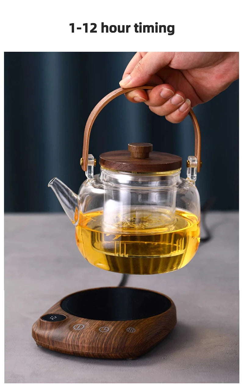 100°C Cup Heater Coffee Mug Warmer Hot Tea Makers Warmer Coaster 5 Gear Temperature Cup Heaters Coffee Milk Tea Heating Pad 220V