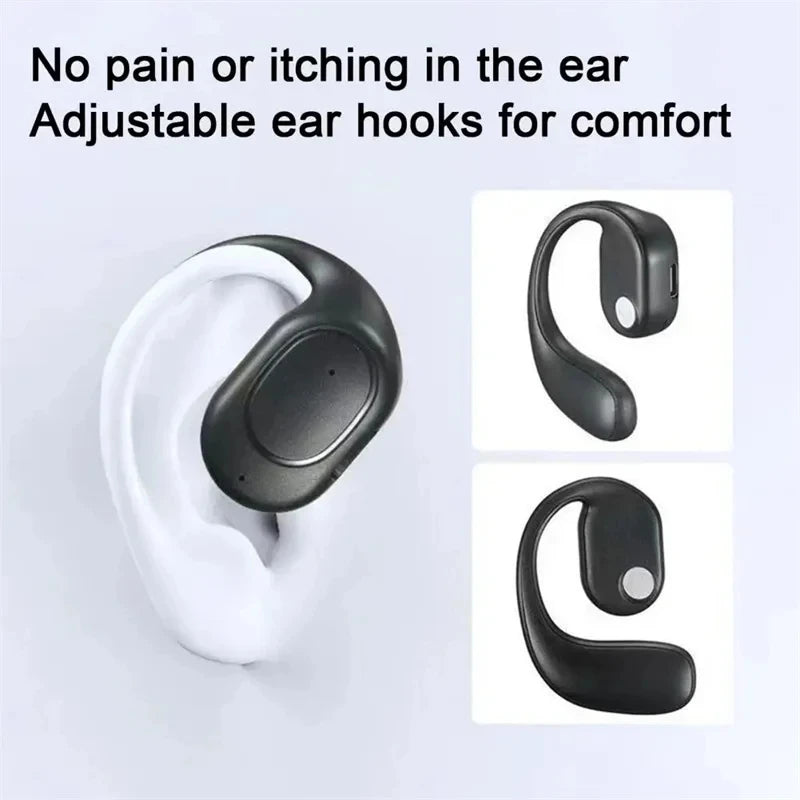 Premium Wireless Bluetooth Bone Conduction Headphones with Microphone – Handsfree, Noise Canceling, Driving & Sports Earphones