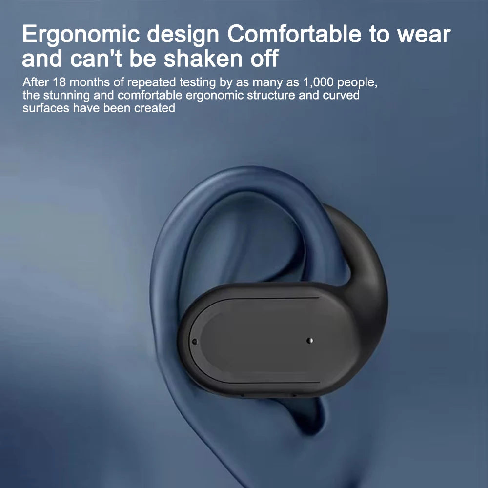 Bluetooth 5.4 Ear Hook Headphone With Mic TWS Wireless Earphone HiFi Stereo Noise Reduction Driving Headset Waterproof Earbud