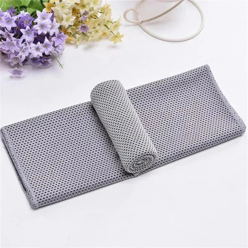 Cooling Towel for Sports - Quick-Dry Polyester Ice Towel for Outdoor & Labor Sweat-Wiping