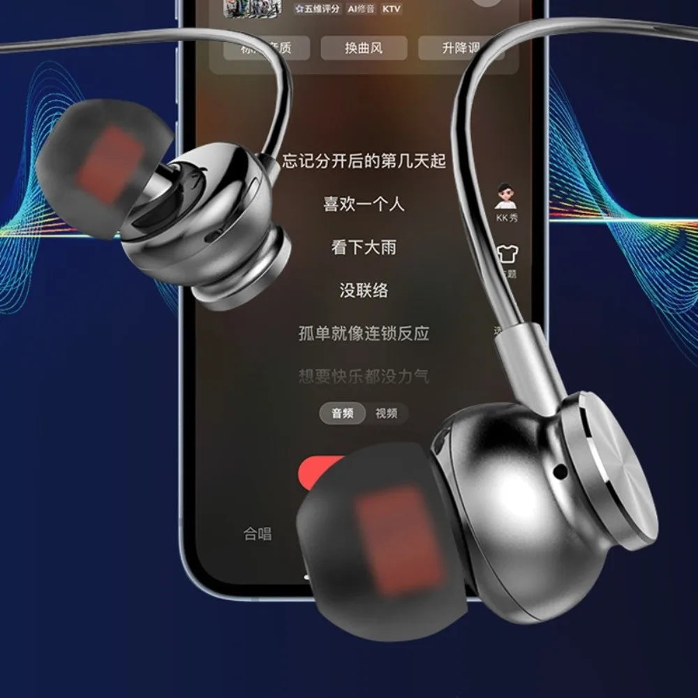 LED Digital Display Neckband Headphones Waterptoof 3D Stereo Wireless Bluetooth Earphones Mega Bass Neck-mounted Sports Headsets