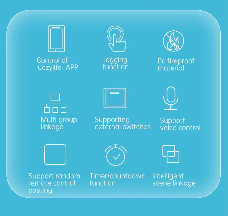 cozylife Smart WiFi mini Control Switch / remote switch /timing APP control  for Smart Home Automation